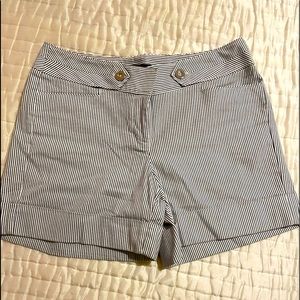 White House Black Market Shorts Gray Stripe